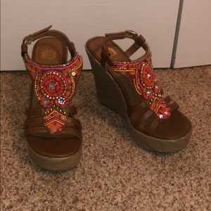 beaded wedges